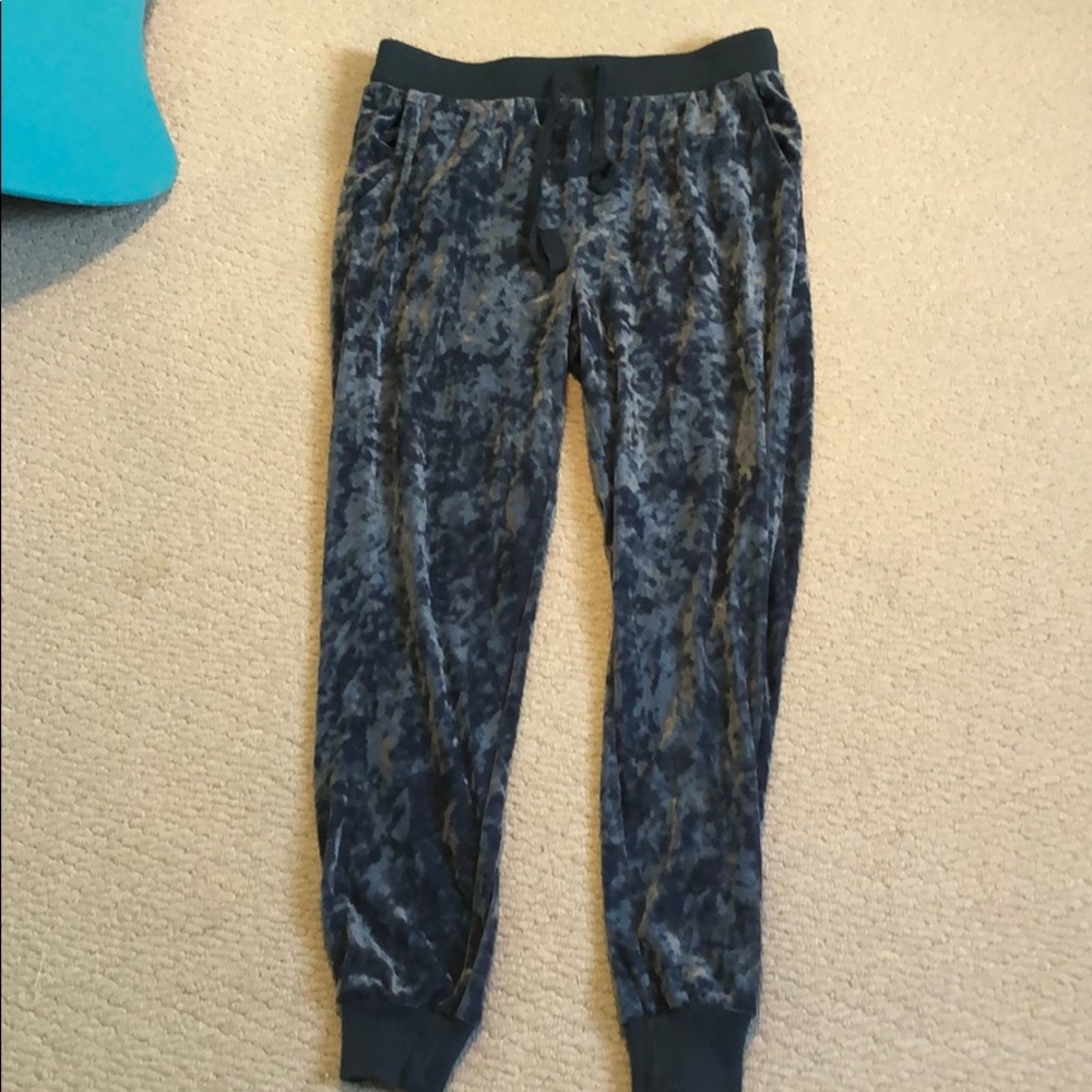 Velvet joggers